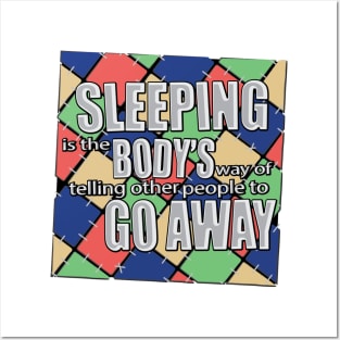 Sleeping GO AWAY Posters and Art